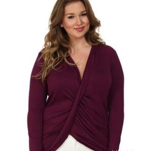 Kiyonna Twisted Pullover Top